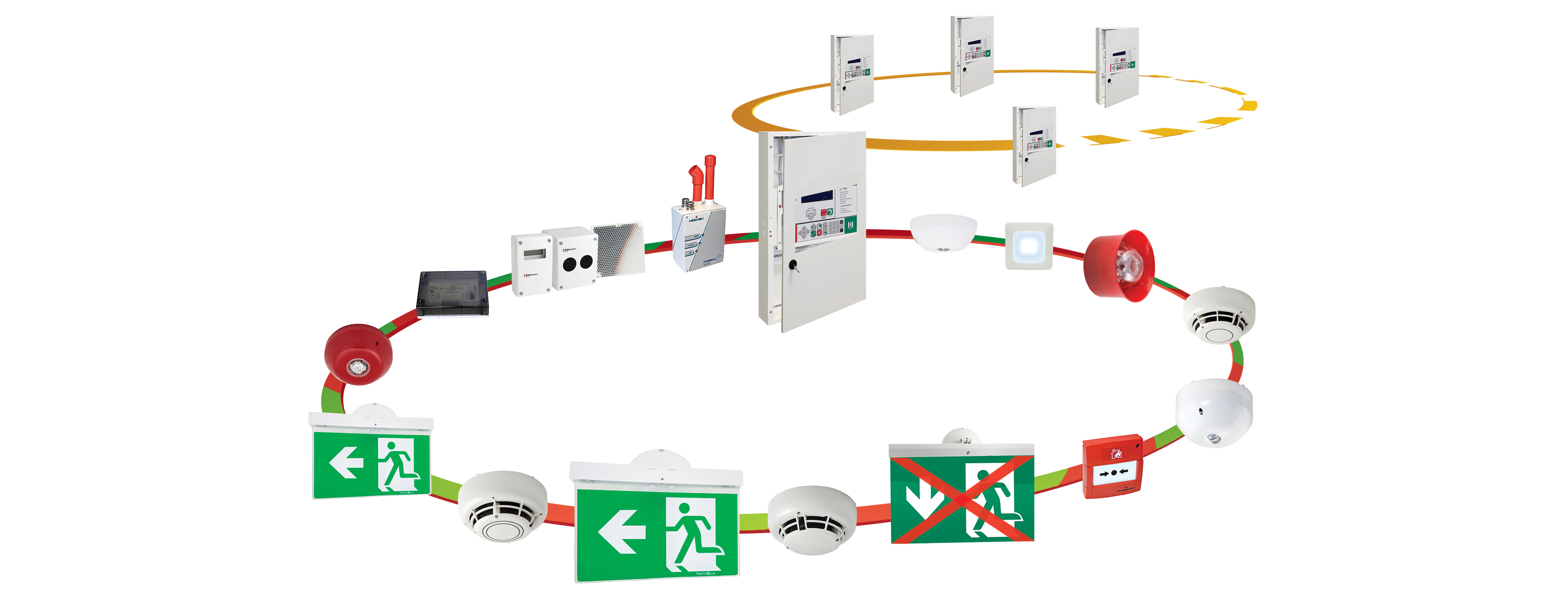Prodex FIREscape paloilmoitinj&auml;rjestelm&auml;