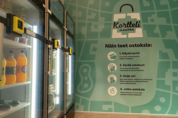 Korttelikaupassa asiointi